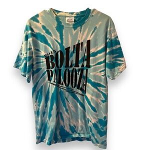 2015 Bolta Palooza Blue and White Tie Dye Unisex  Rare Weird Tee T-Shirt Medium